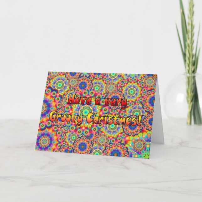 Tarjeta Festiva Navidades de Groovy (Anverso)