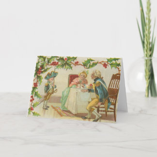 Tarjeta Festiva Navidades de guerra revolucionarios de época