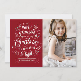 Tarjeta Festiva Navidades de Hand Lettered Merry Li 1 festividad f