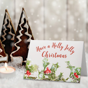 Tarjeta Festiva Navidades de Have Holly Jolly