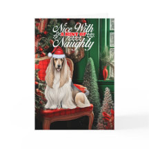 Navidades de hebilla afgana traviesos o bonitos