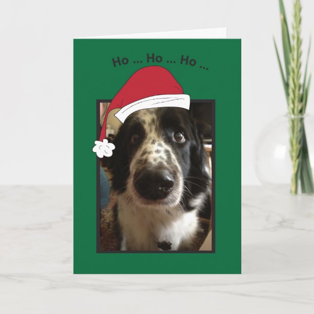 Tarjeta Festiva Navidades de Ho Ho Ho Ho Ho Ho (Anverso)
