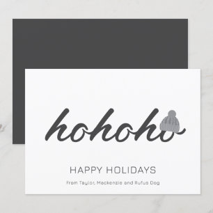 Tarjeta Festiva Navidades de Ho Ho Ho Ho Ho Ho