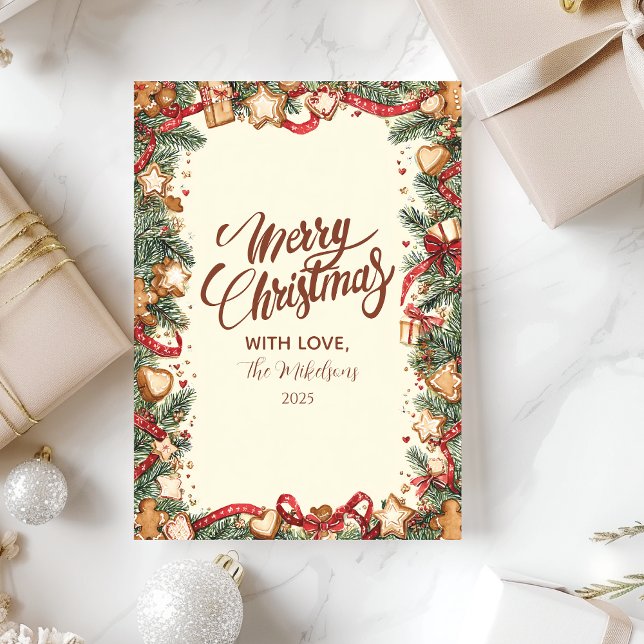 Tarjeta Festiva Navidades de Holiday Baking (Subido por el creador)