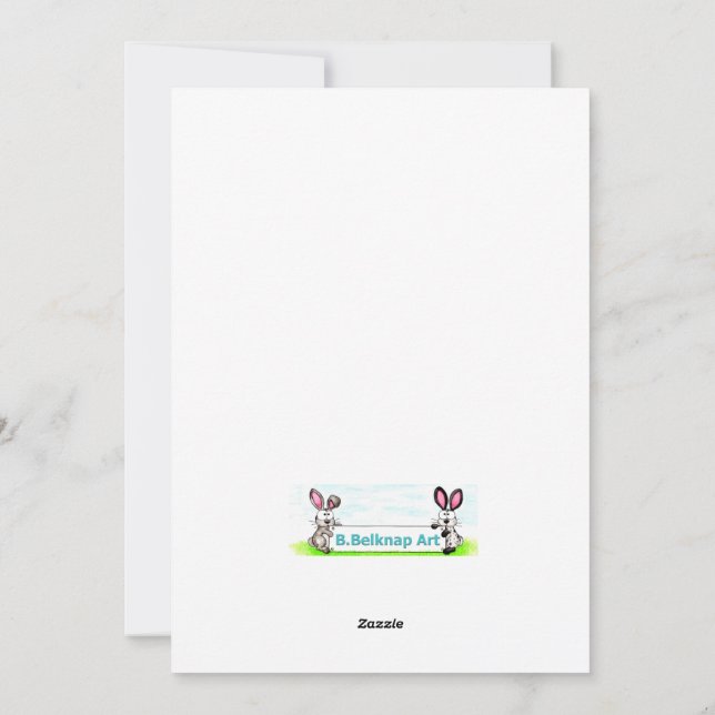 Tarjeta Festiva Navidades de Holly Cow (Reverso)