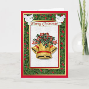 Tarjeta Festiva Navidades de Holly Dove