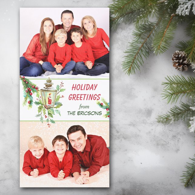 Tarjeta Festiva Navidades de Holly Lantern (Subido por el creador)