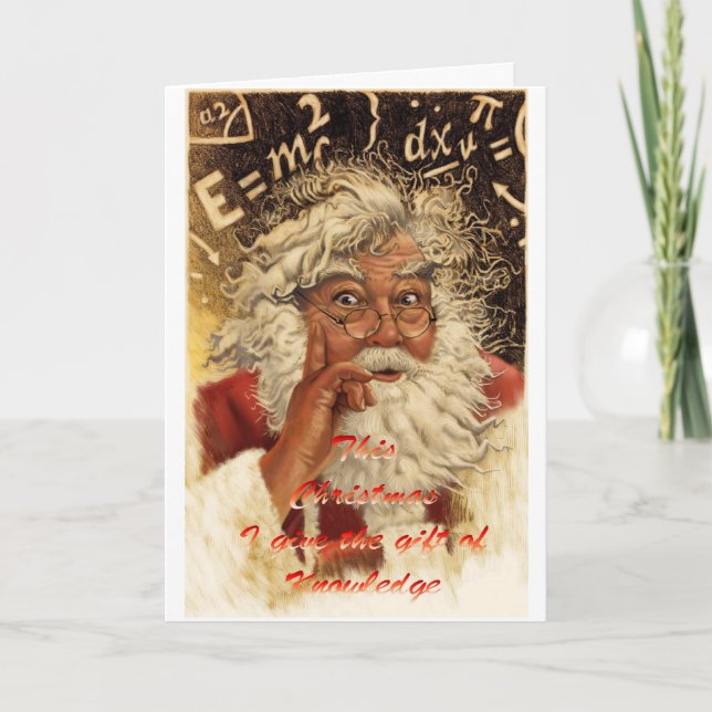 Tarjeta Festiva Navidades de hongos (Anverso)