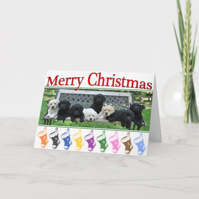 Tarjeta Festiva Navidades de Honor Bench (Anverso)