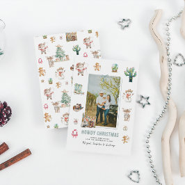 Tarjeta Festiva Navidades de Howdy | Foto de Navidades occidentale