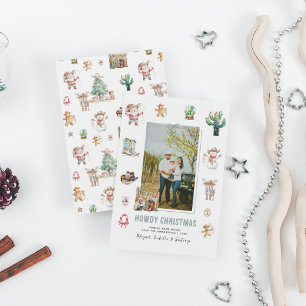 Tarjeta Festiva Navidades de Howdy   Foto de Navidades occidentale