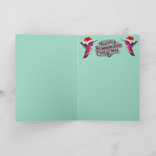 Tarjeta Festiva Navidades de Hummingbird