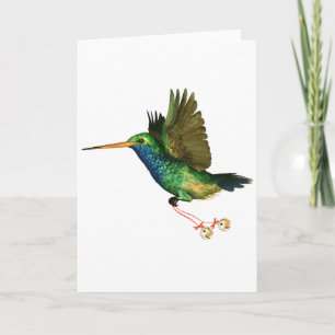 Tarjeta Festiva Navidades de Hummingbird