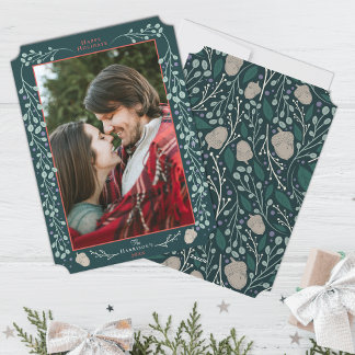 Tarjeta Festiva Navidades de Hunter Green 2024