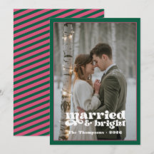 Navidades de Hunter Green y Cranberry Newlyweds