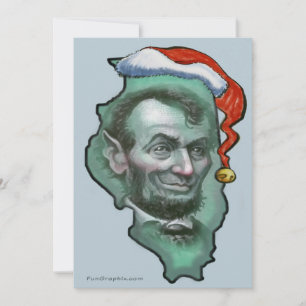Tarjeta Festiva Navidades de Illinois