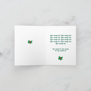 Tarjeta Festiva Navidades de inteligencia artificial sonrientes el