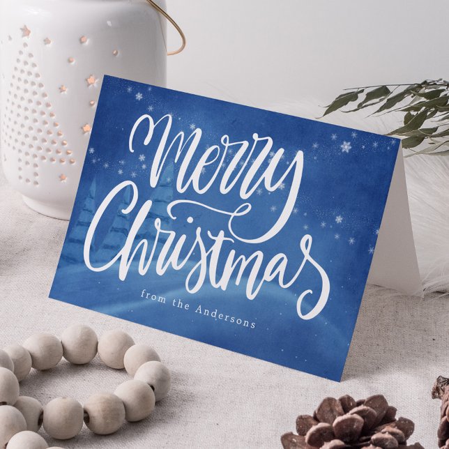 Tarjeta Festiva Navidades de invierno Snowy no foto (Subido por el creador)