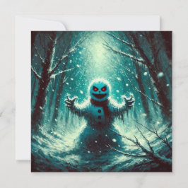 Tarjeta Festiva Navidades de Jack Frost Snowman
