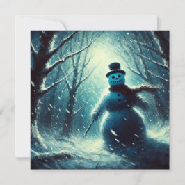 Tarjeta Festiva Navidades de Jack Frost Snowman