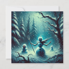 Tarjeta Festiva Navidades de Jack Frost Snowman