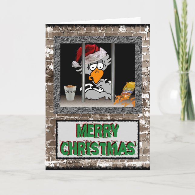 Tarjeta Festiva Navidades de Jailbird (Anverso)