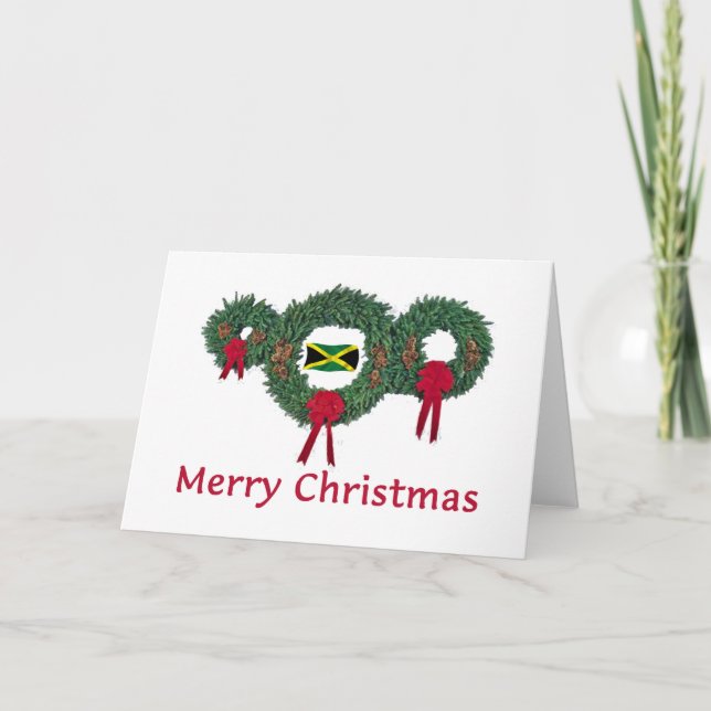 Tarjeta Festiva Navidades de Jamaica 2 (Anverso)