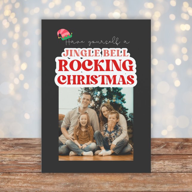 Tarjeta Festiva Navidades de Jingle Bell Rocking (Subido por el creador)