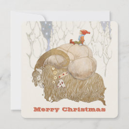 Tarjeta Festiva Navidades de John Bauer Yule goat Julbocken CC1029