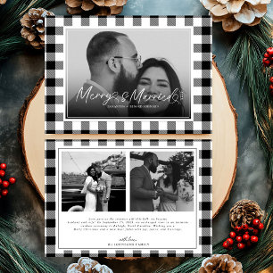 Tarjeta Festiva Navidades de juguetes modernos y casados recién ca