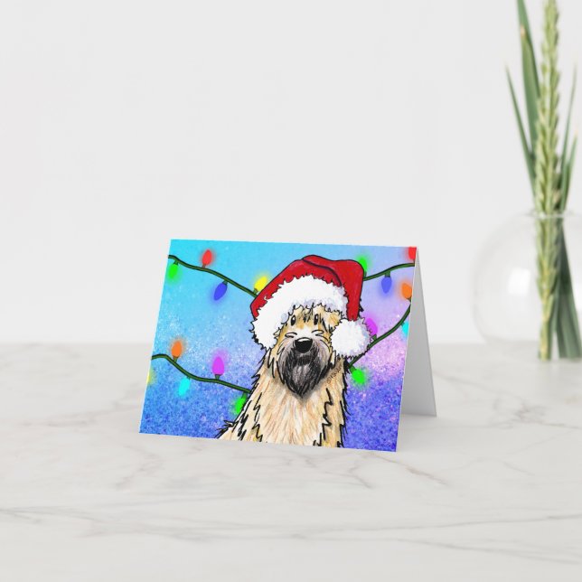 Tarjeta Festiva Navidades de KiniArt Wheatie (Anverso)