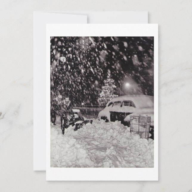 Tarjeta Festiva Navidades de la ciudad de Nueva York (Anverso)