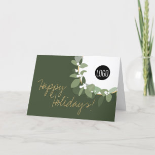 Tarjeta Festiva Navidades de la Compañía de Logotipos de la Moda d