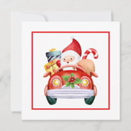 Tarjeta Festiva Navidades de la Compañía Santa de color de agua mi