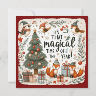 Tarjeta Festiva Navidades de la Cuta de Fronteras Rojas robos de b