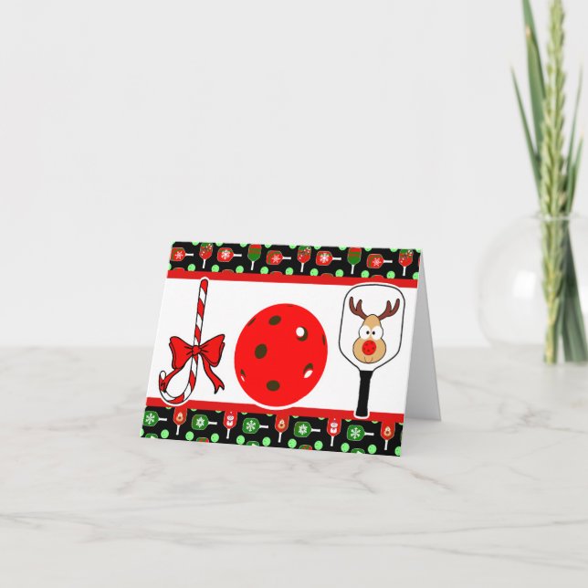 Tarjeta Festiva Navidades de la diversión del baloncesto verde roj (Anverso)