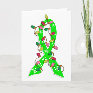 Tarjeta Festiva Navidades de la enfermedad de Lyme iluminan la cin