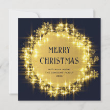 Navidades de la espuma azul de la marina de oro