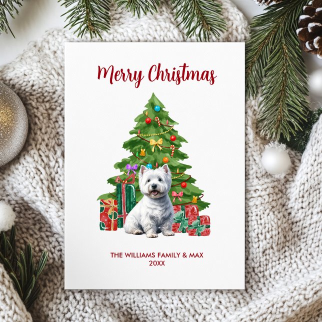 Tarjeta Festiva Navidades de la familia de perros personalizados d (Subido por el creador)