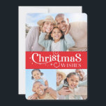 Tarjeta Festiva Navidades de la FAMILIA FOTO tipografía elegante r<br><div class="desc">por kat massard >> www.simplysweetPAPERIE.com <<< Un diseño tipográfico elegante que presenta los Navidades de comillas. Opción multifoto para tu hermosa familia. CONSEJO 1. Para redimensionar / reubicar la foto pulse el botón "personalizar". 2. También puede cambiar las fuentes, mover y agregar más texto! NECESITA AYUDA PARA OBTENER TU FOTO...</div>