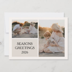 Tarjeta Festiva Navidades De La Foto Marítima