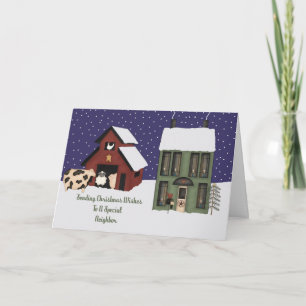 Tarjeta Festiva Navidades de la Granja Prim