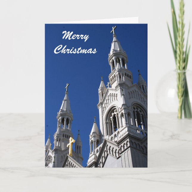 Tarjeta Festiva navidades de la iglesia (Anverso)