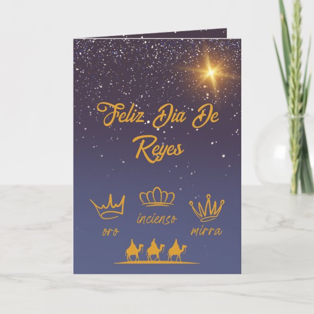 Tarjeta Festiva Navidades de la Marina Española de Tres Reyes (Anverso)