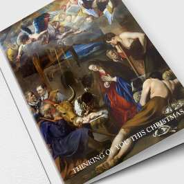 Tarjeta Festiva Navidades de la Natividad de Bereavement