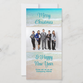 Tarjeta Festiva Navidades de la oficina de la compañía Saludando l