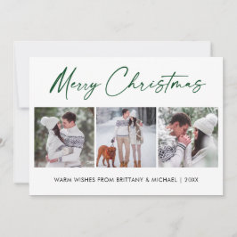 Tarjeta Festiva Navidades de la pareja fotográfica Calligraphy Gre