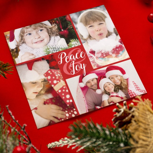 Tarjeta Festiva Navidades de la paz y la alegría o saludo de Año N (Subido por el creador)