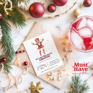 Tarjeta Festiva Navidades de la pedicura de un Fiesta