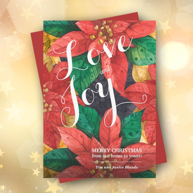 Tarjeta Festiva Navidades de la Poinsettias Roja no fotografiados (Subido por el creador)